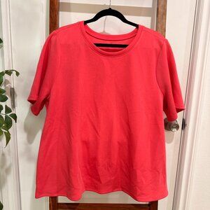 Pink // Journey Elbow-Sleeve Crew-Neck Top // Lane Bryant - size 18/20